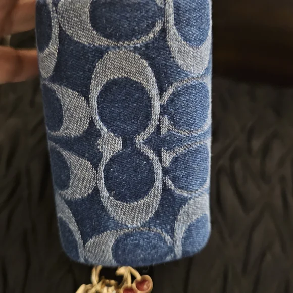 Coach Denim Signature Bag Charm - Picture 5 of 6